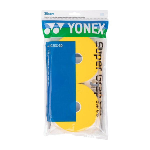 YONEX SUPER GRAP, AC102-30 yellow f&uuml;r 30 Schl&auml;ger