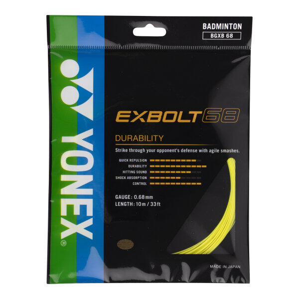 YONEX Exbolt68 Besaitung Set yellow