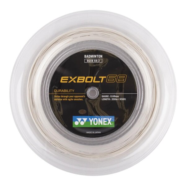 YONEX BG XB Exbolt 68 white 200m