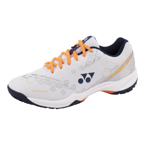 YONEX SHB STRIDER BEAT Badmintonschuhe white/orange 43
