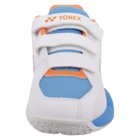 YONEX SHB STRIDER FLOW  JR (Belt) Badmintonschuhe white/sky blue