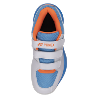 YONEX SHB STRIDER FLOW  JR (Belt) Badmintonschuhe white/sky blue