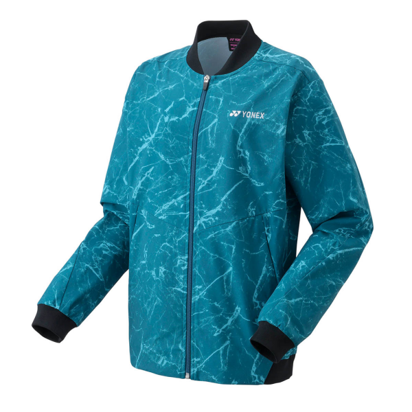 YONEX Womens Warm-up Jacket, CLUB TEAM blue green