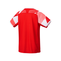 YONEX Mens Crew Neck Shirt, Tournament tango red