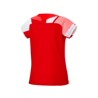 YONEX Womens Crew Neck Shirt Tournament  tango red