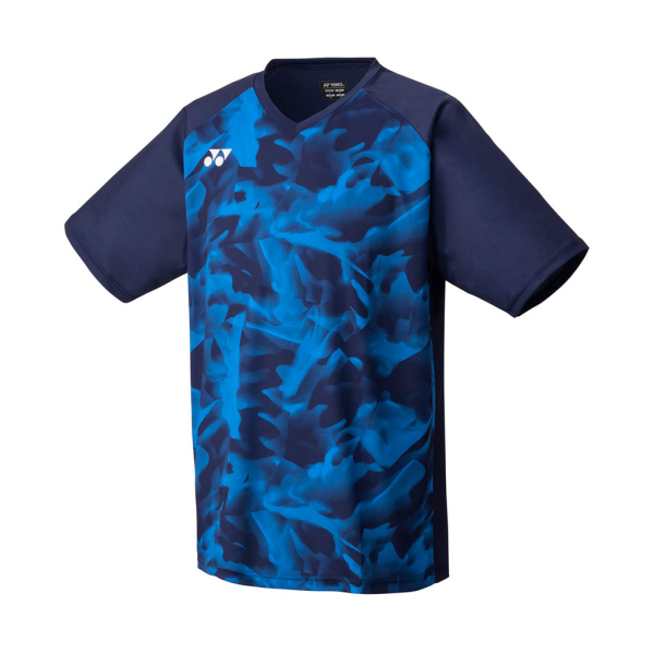 YONEX Mens Crew Neck Shirt, club team navy blue