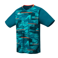 YONEX Mens Crew Neck Shirt, Club Team blue green