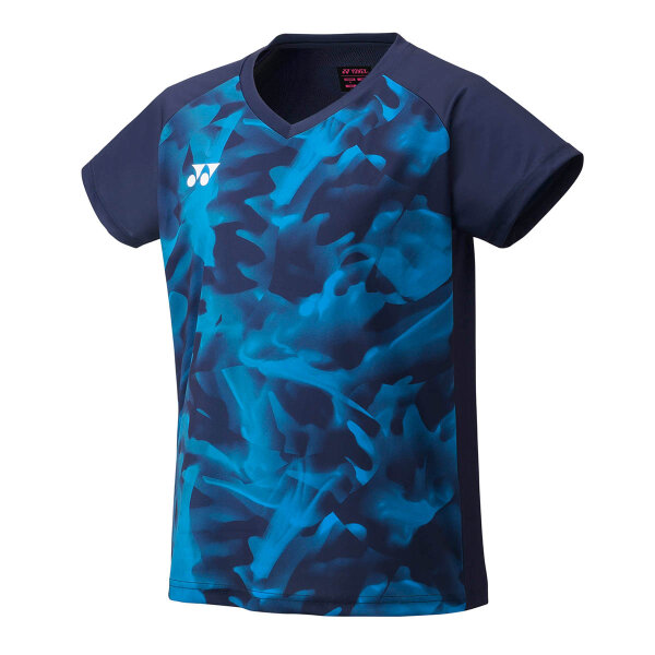 YONEX Womens Crew Neck Shirt, club team navy blue