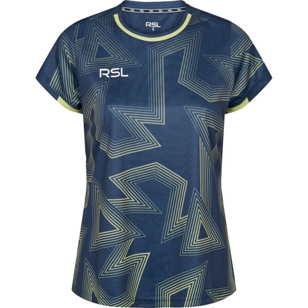 RSL Female T-Shirt Momentum Blue/Lime