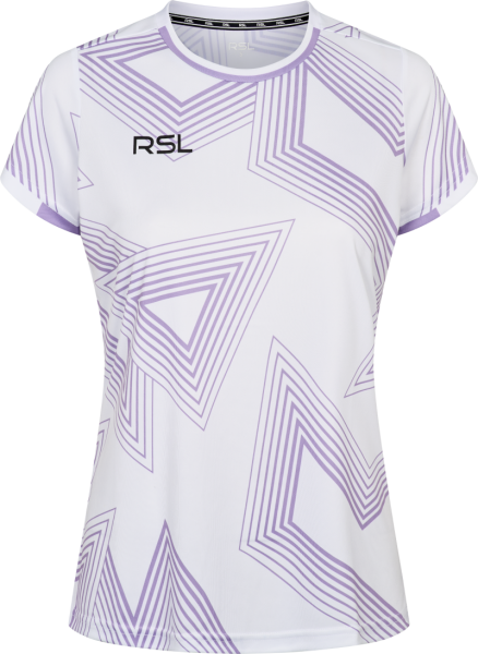 RSL Female T-Shirt Vortex White/Lanvender