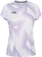 RSL Female T-Shirt Vortex White/Lanvender
