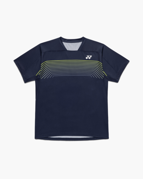 YONEX Mens Crew Neck Shirt, Dark Navy