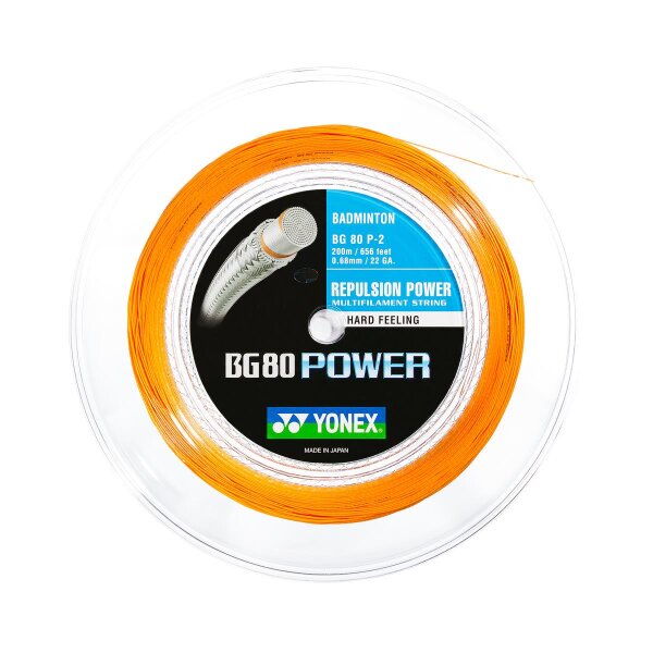 YONEX BG 80 power orange 200 m