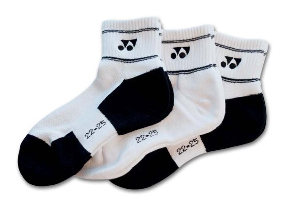 YONEX Kurzsocken black-white 3er S