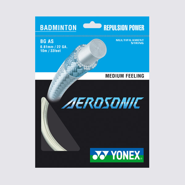 YONEX BG Aerosonic white Besaitung SET